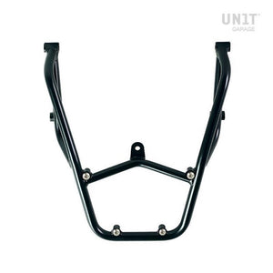 Unit Garage Rear Luggage Rack And Grab Rail + Optional Mounting Plate - Black