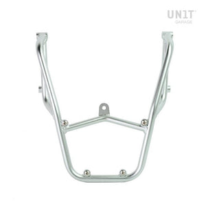 Unit Garage Rear Luggage Rack And Grab Rail + Optional Mounting Plate - Silver