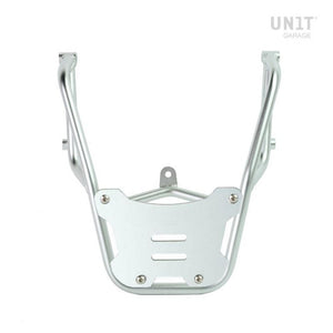 Unit Garage Rear Luggage Rack And Grab Rail + Optional Mounting Plate - Silver