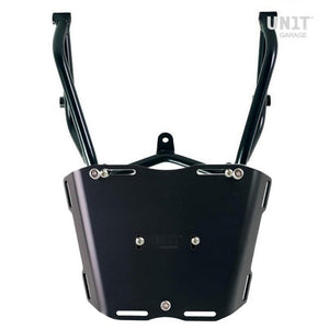Unit Garage Rear Luggage Rack And Grab Rail + Optional Mounting Plate - Black
