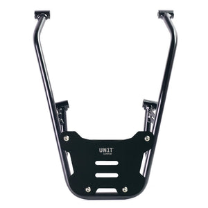 Unit Garage Rear Luggage Rack And Grab Rail + Optional Mounting Plate - Black