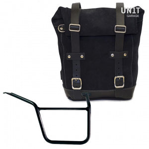 Unit Garage Waxed Suede Pannier + Rack - Right