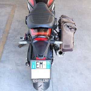 Unit Garage Waxed Suede Pannier + Rack - Right