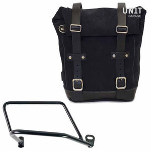 Unit Garage Waxed Suede Pannier + Rack - Right