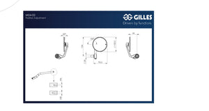 Gilles Tooling Royal Enfield Moon Bar End Mirror
