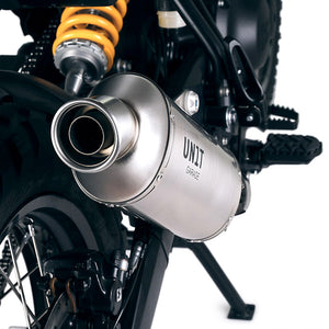 Unit Garage Royal Enfield 450 Series Silencer - Stainless Steel