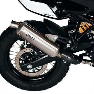 Unit Garage Royal Enfield 450 Series Silencer - Stainless Steel