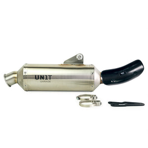 Unit Garage Royal Enfield 450 Series Silencer - Stainless Steel