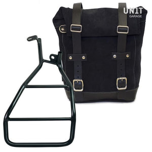 Unit Garage Waxed Suede Pannier + Rack - Right