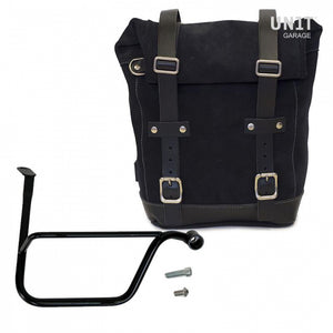Unit Garage Waxed Suede Pannier + Rack - Right