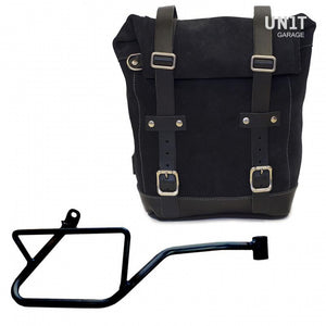 Unit Garage Waxed Suede Pannier + Rack - Right