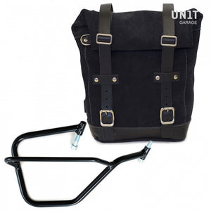 Unit Garage Waxed Suede Pannier + Rack - Right