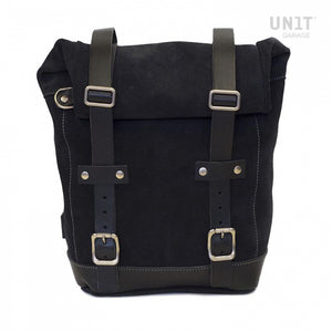 Unit Garage Waxed Suede Pannier + Rack - Right