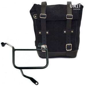 Unit Garage Waxed Suede Pannier + Rack - Right